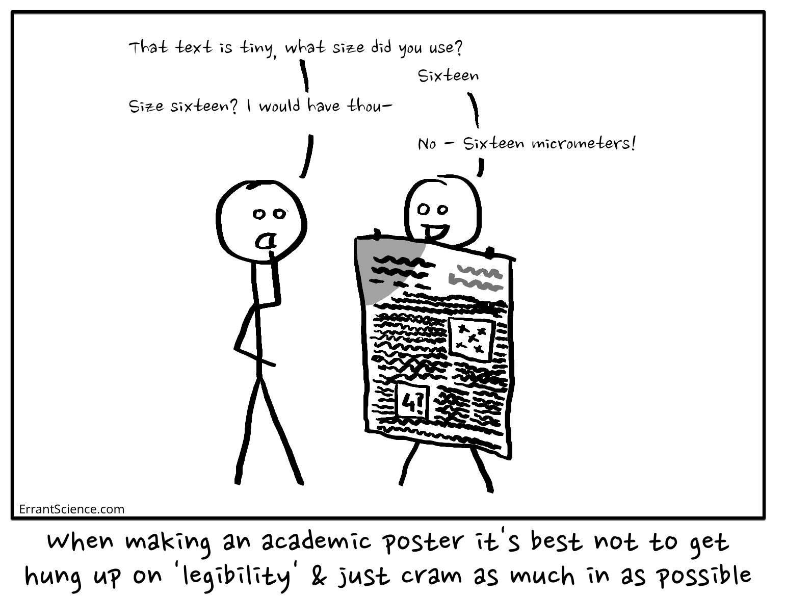 Legible poster sample